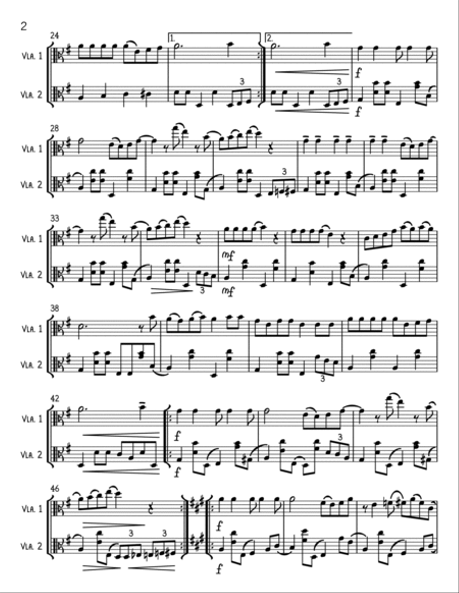 Always Look On The Bright Side Of Life String Duet scores gallery preview page 2