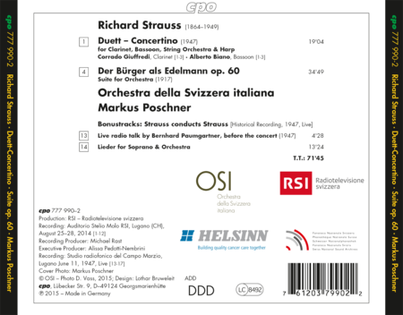 Strauss: Der Buerger als Edelmann - Duett-Concertino