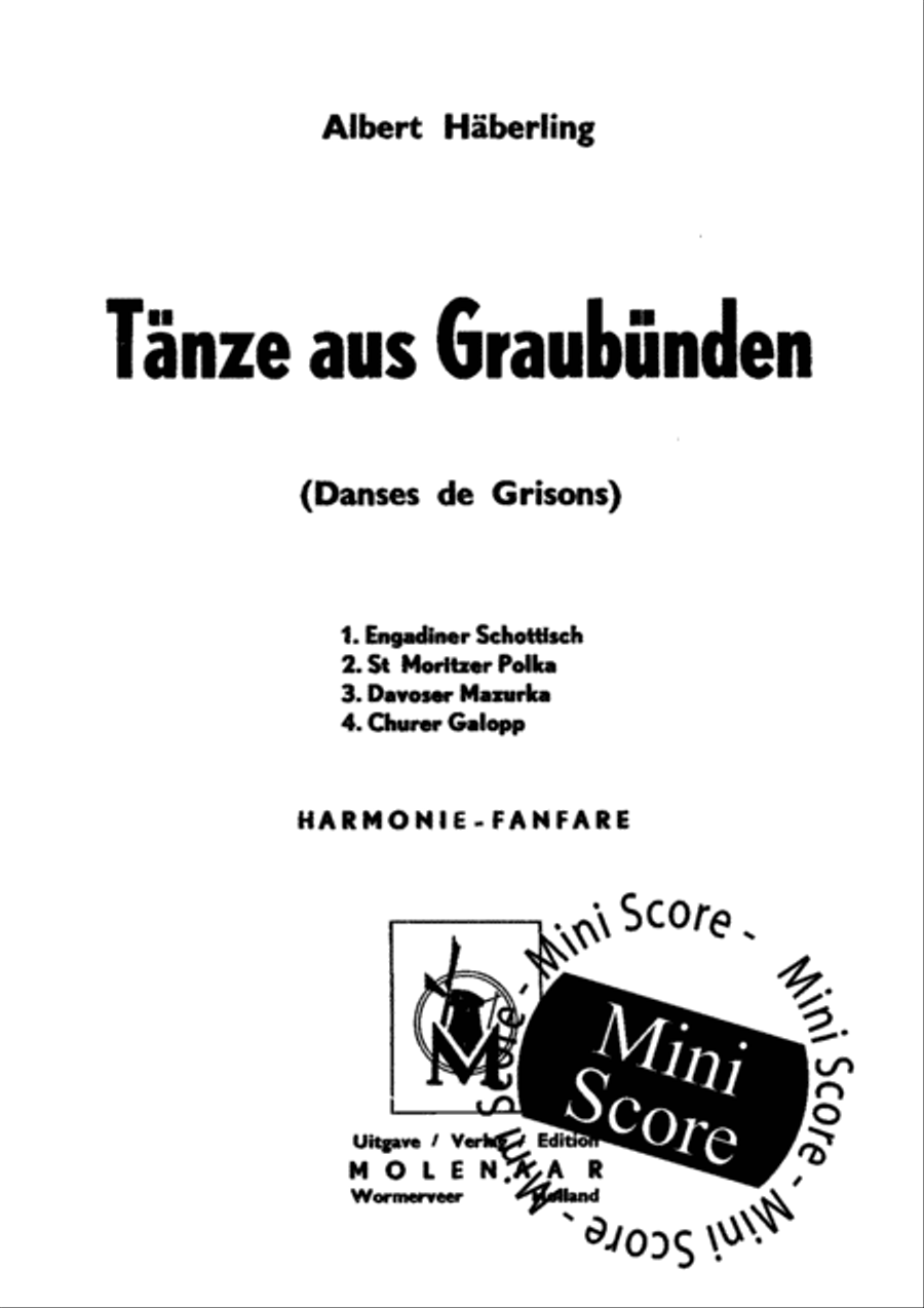 Tanze Aus Graubunden Concert Band scores gallery preview page 3