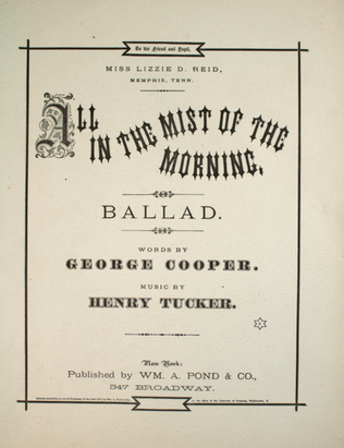 Book cover for All in the Mist of the Morning. Ballad