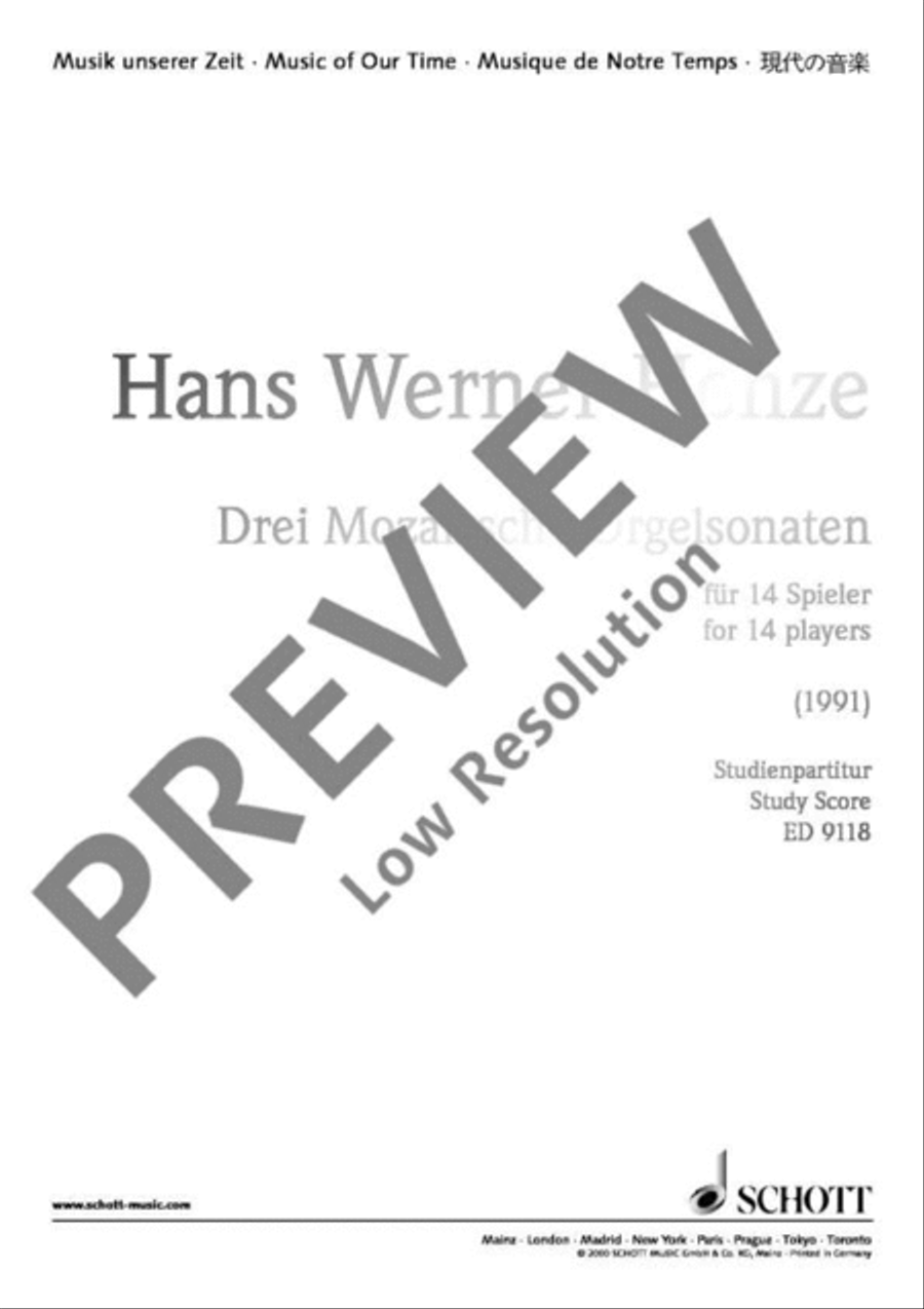 Three Mozart Organ Sonatas Oboe scores gallery preview page 2