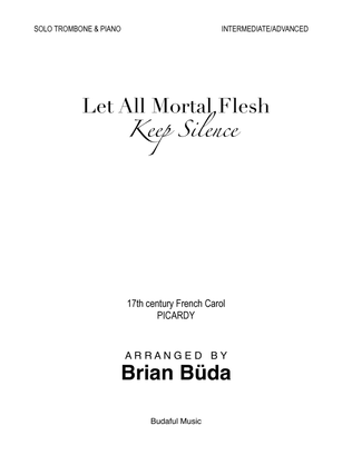 Book cover for Let All Mortal Flesh Keep Silence - Trombone solo