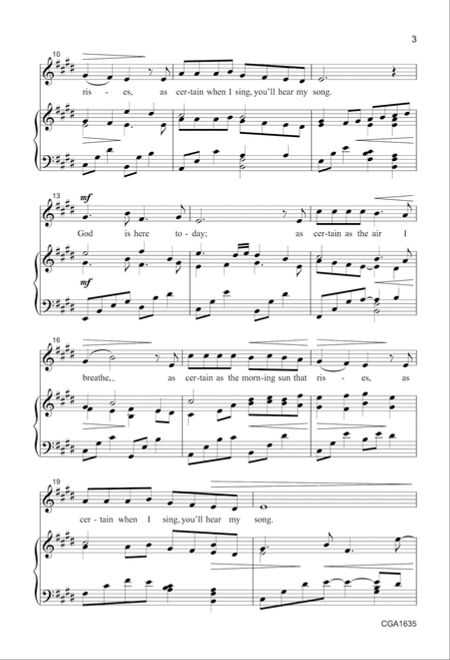 God Is Here Today - Unison/Two-part Unison Choir scores gallery preview page 3