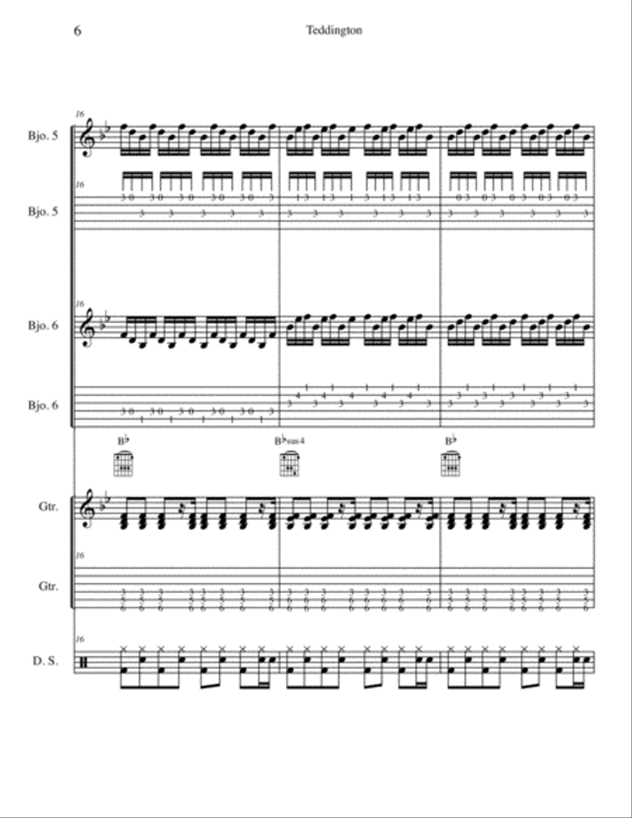 Teddington from Forgotten Lands Small Ensemble scores gallery preview page 6