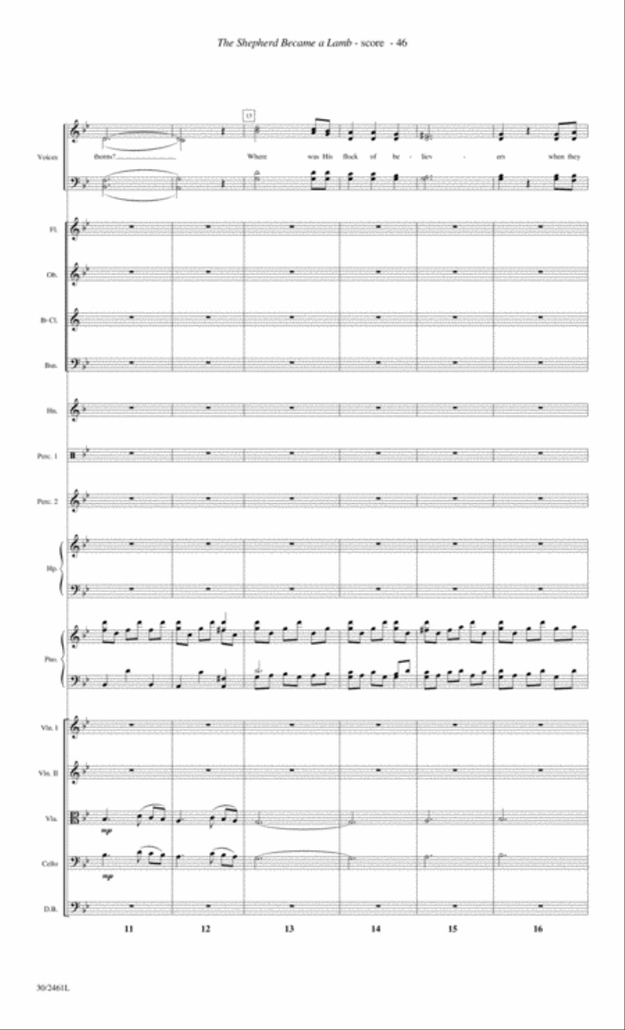 Journey to the Cross - Orchestral Score and Parts Choir scores gallery preview page 48