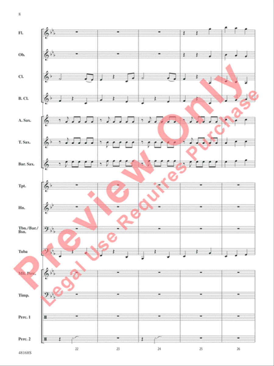 Happy Birthday, Ludwig Concert Band scores gallery preview page 9