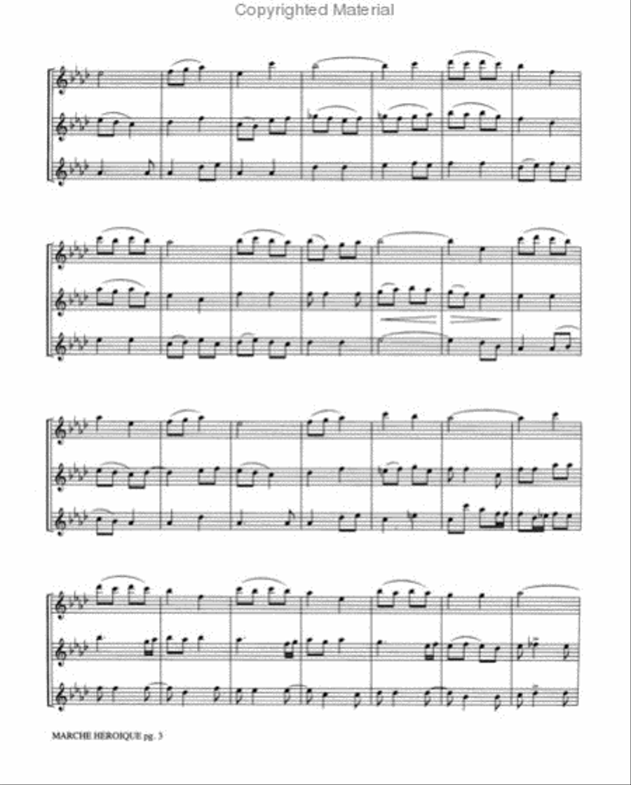 Marche Heroique Small Ensemble scores gallery preview page 3