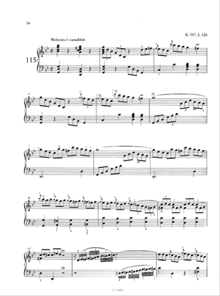 200 Sonate per clavicembalo (pianoforte) 3 Piano Solo scores gallery preview page 2