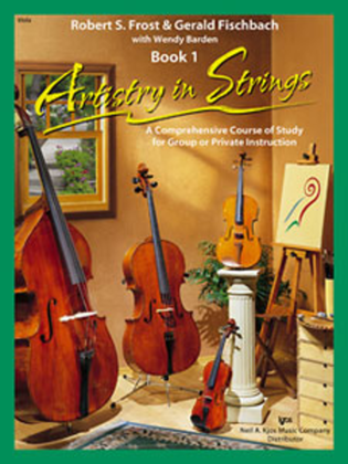 Book cover for Artistry In Strings, Book 1 - Viola (Book Only)