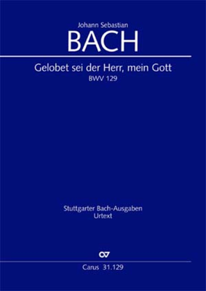 Book cover for All glory to the Lord, our God (Gelobet sei der Herr, mein Gott)