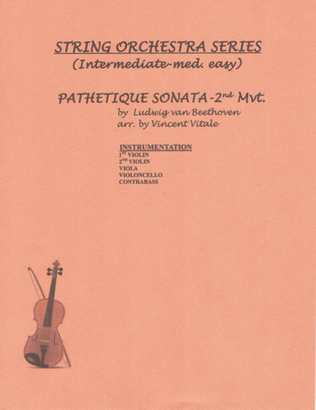 PATHETIQUE SONATA-2nd Mvt. (intermediate-med. easy)