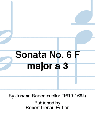 Sonata No. 6 F major a 3