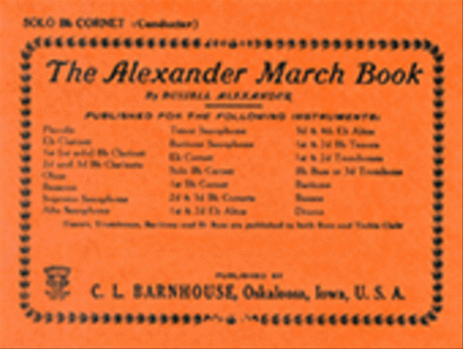 Alexander March Book B-Flat Clarinet scores gallery preview page 1