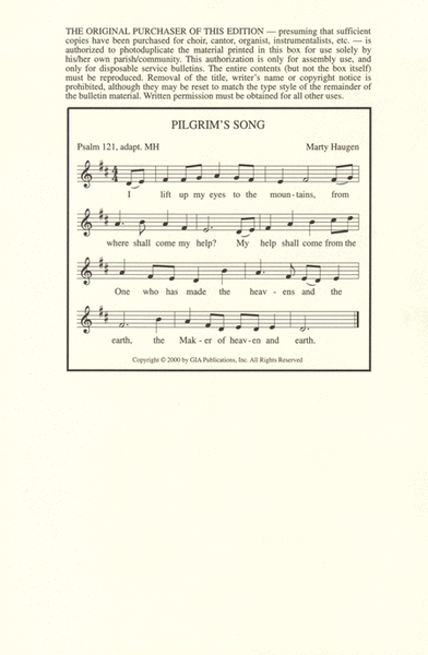 Pilgrim’s Song image number null