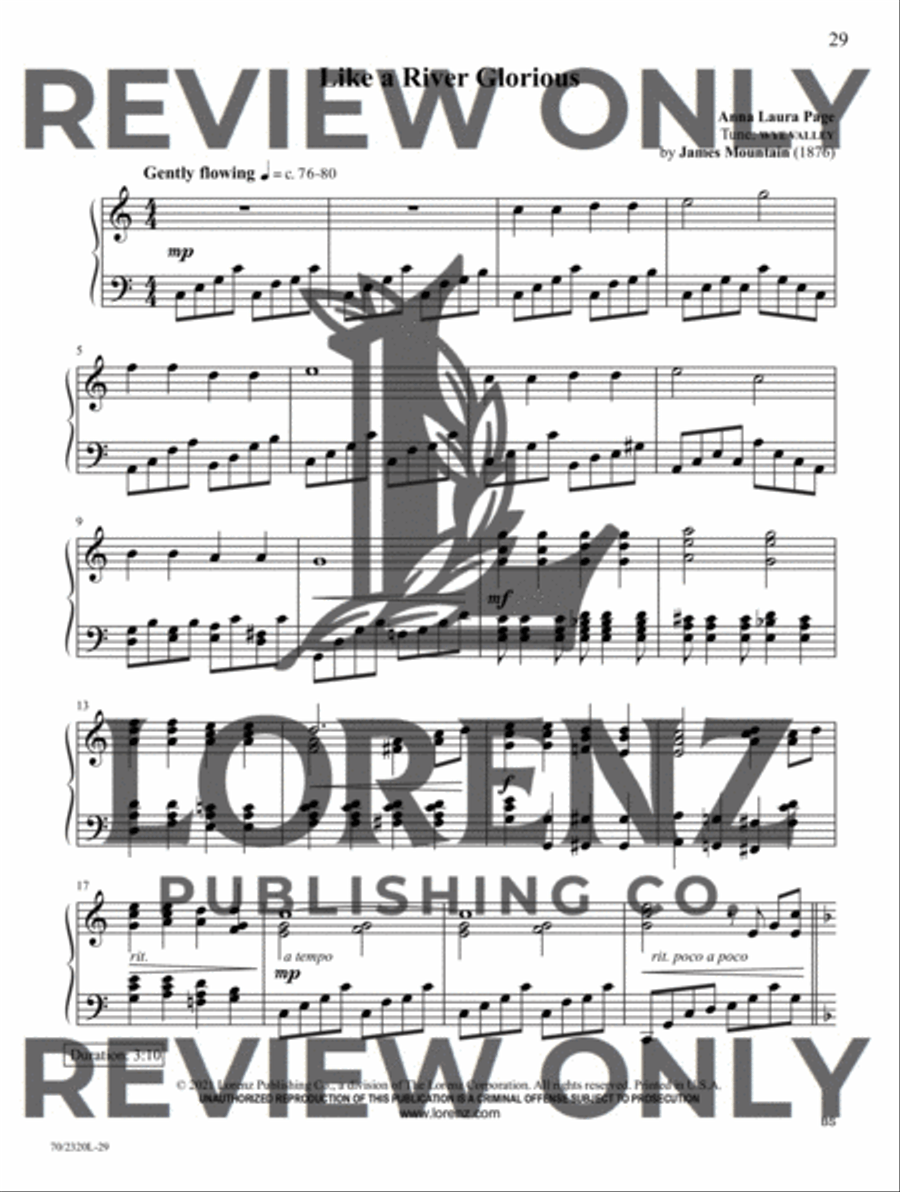 Songs of Prayer and Hopefulness Piano Solo scores gallery preview page 15