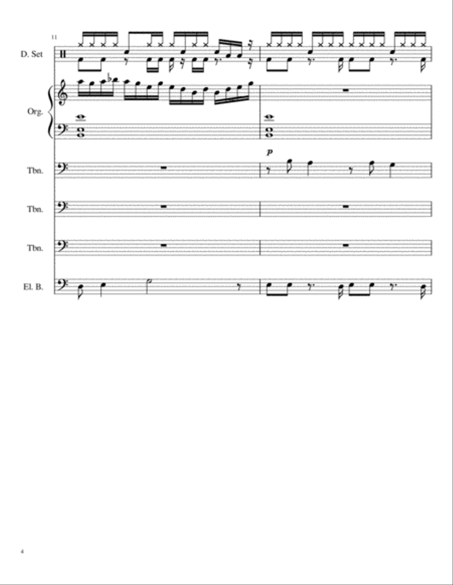 Funk Jam Small Ensemble scores gallery preview page 4
