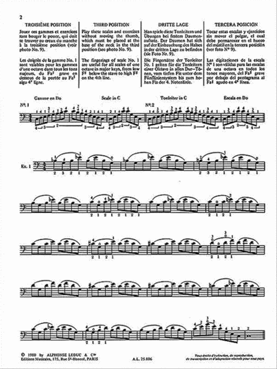 Nouvelle Technique de la Contrebasse – Volume 2 Double Bass scores gallery preview page 3