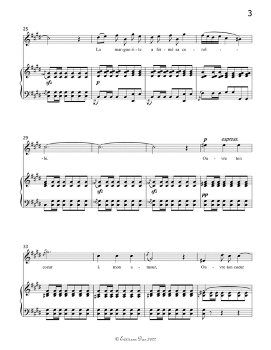 Ouvre ton cœur, by Bizet, in c sharp minor