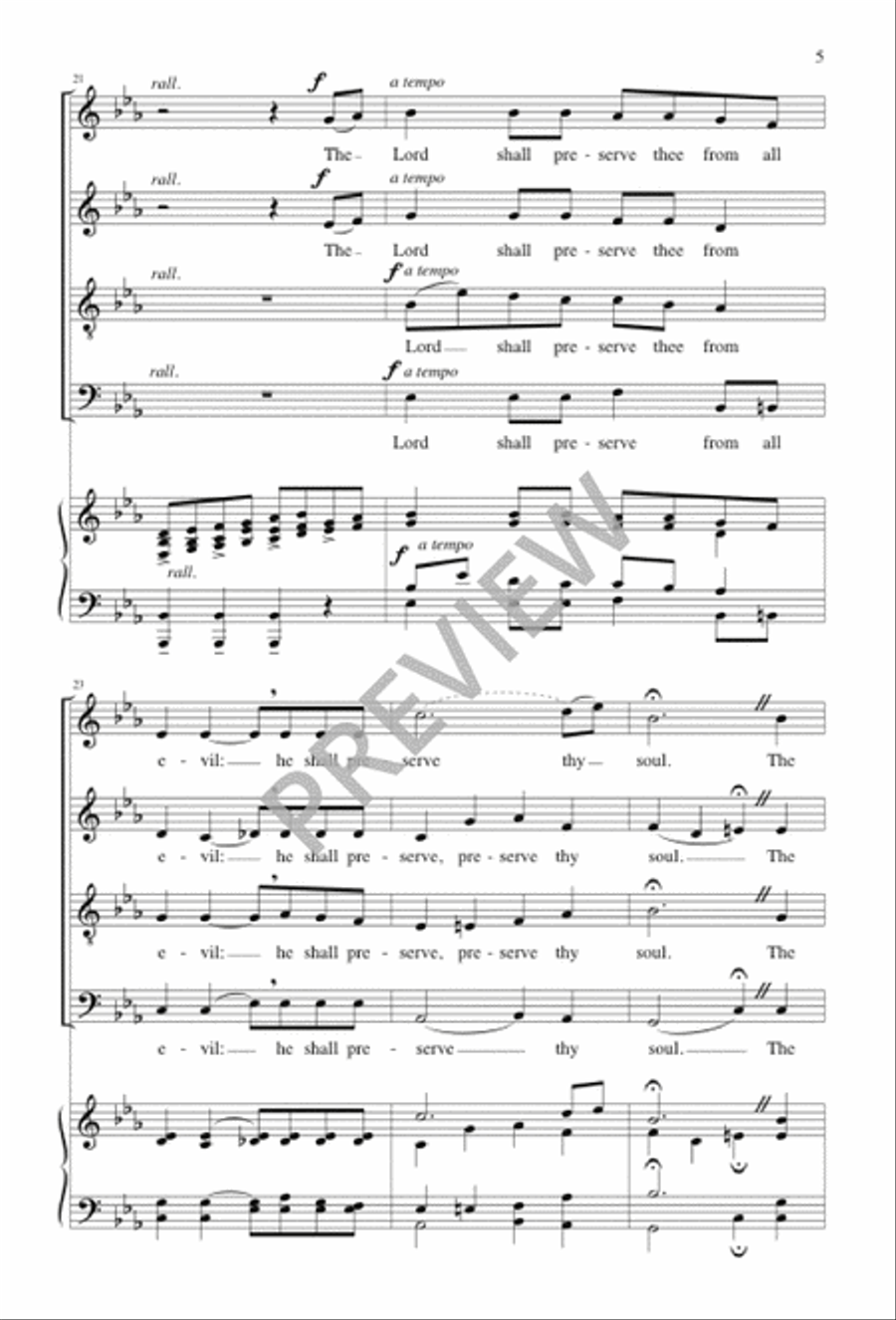 Psalm 121 4-Part scores gallery preview page 3