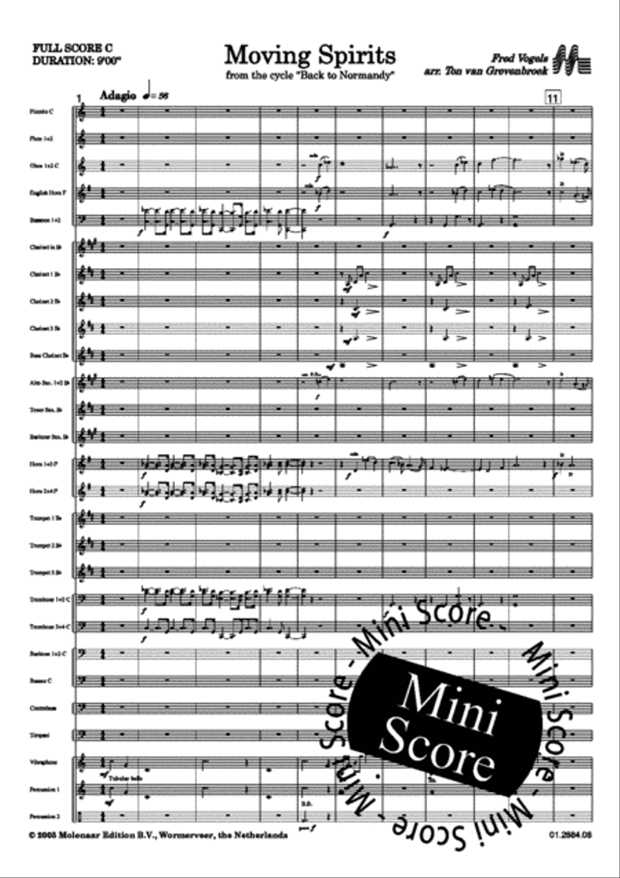 Moving Spirits Concert Band scores gallery preview page 5