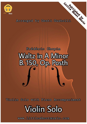 Book cover for Waltz in A Minor, B. 150, Op. Posth