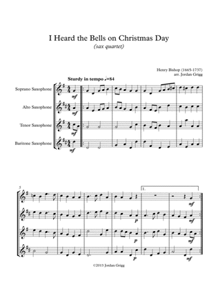 I Heard the Bells on Christmas Day (sax quartet)