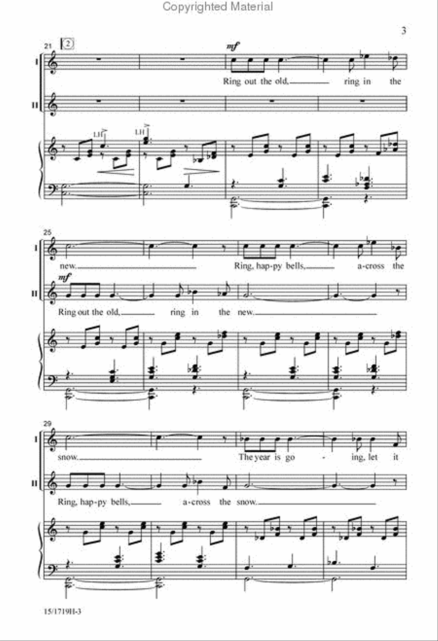 Ring Out, Wild Bells 2-Part scores gallery preview page 4