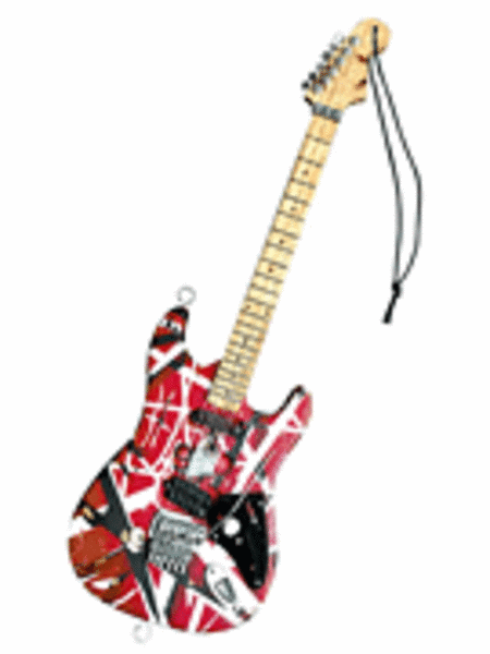 Eddie Van Halen – “Frankenstein” (Red/Black) 6″ Holiday Ornament