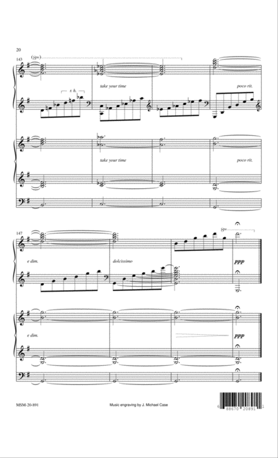 A Gospel Prelude Duet for Piano and Organ Organ scores gallery preview page 8