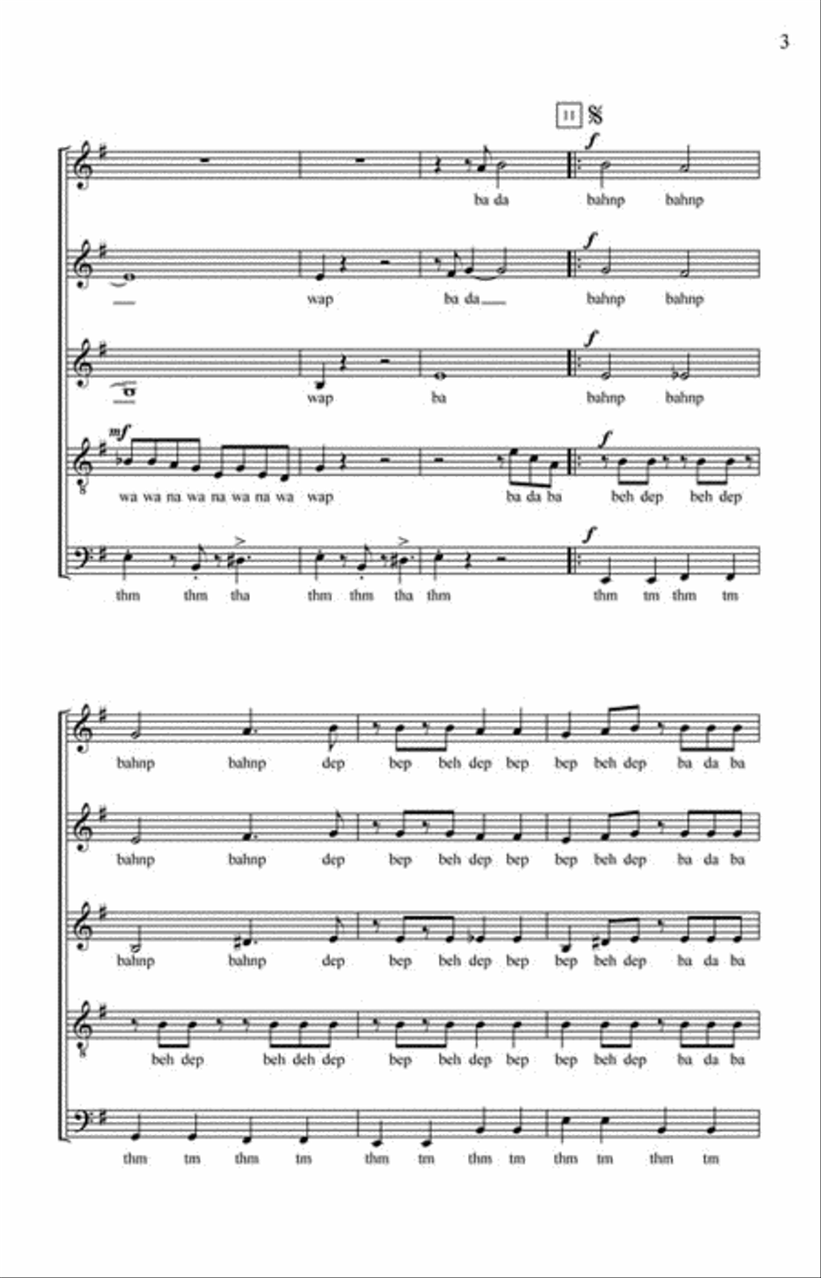Sing, Sing, Sing SSATB scores gallery preview page 3