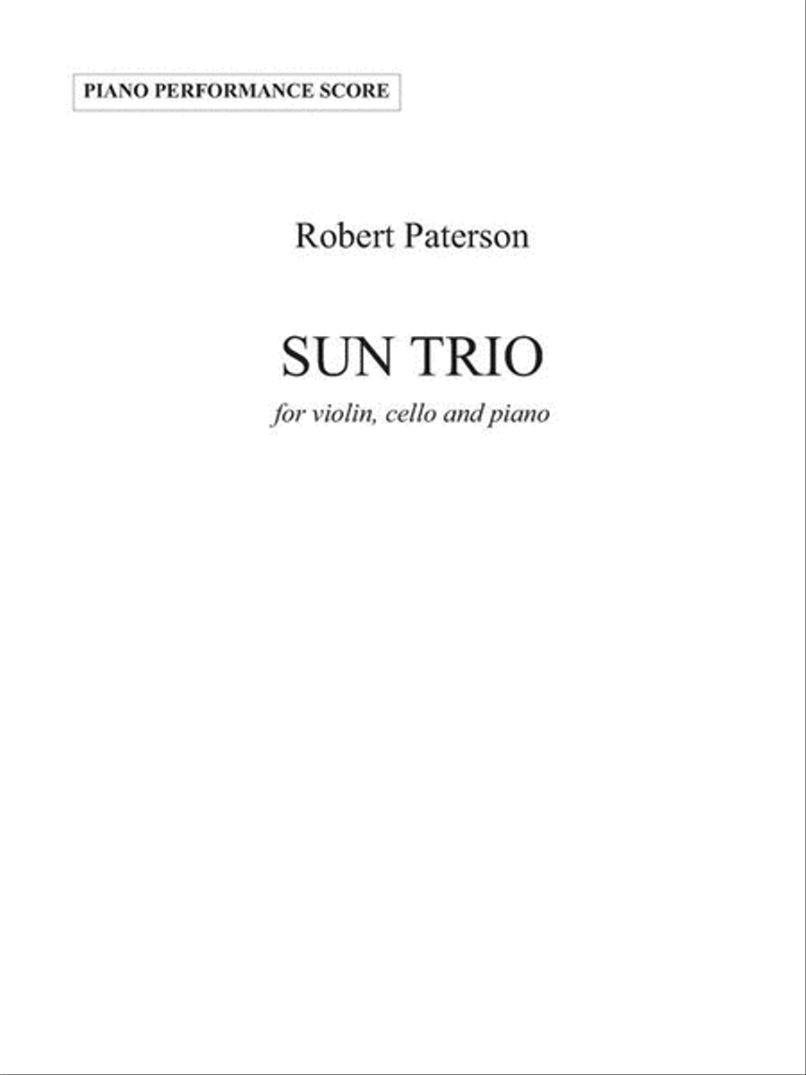 Sun Trio (Score and parts) Piano Trio scores gallery preview page 1
