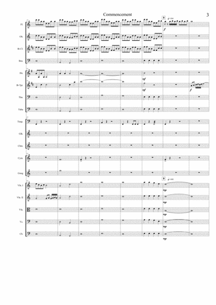 Commencement - Score and Parts image number null