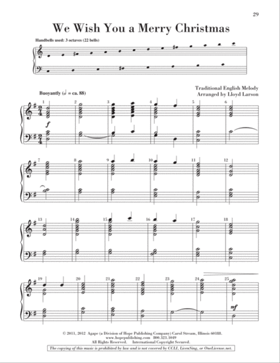 Keep It Simple 5 (Christmas Sacred and Secular) 3-Octaves scores gallery preview page 32