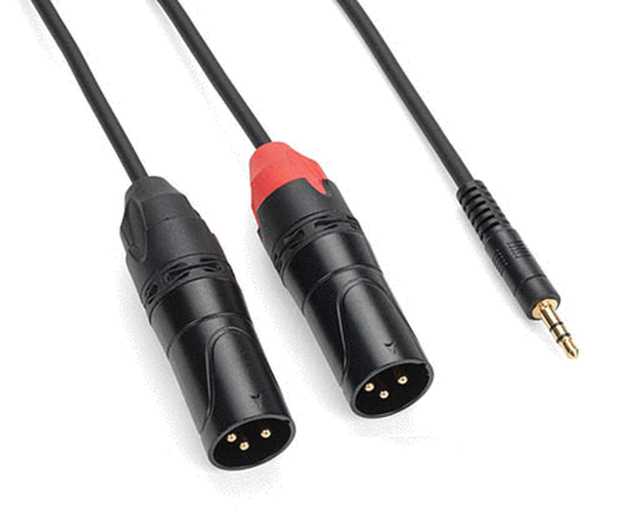 Tourtek Pro – 1/8″ TRS (Stereo) to Dual XLR (Male) Cable
