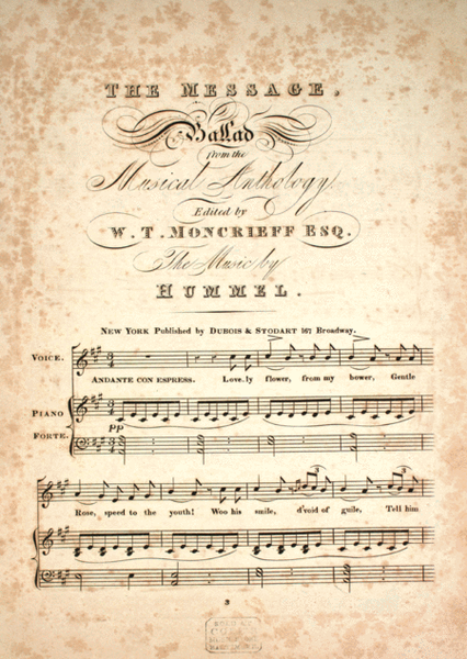 The Message, Ballad from the Musical Anthology