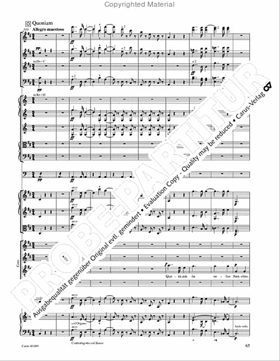 Missa solemnis Missa solemnis 4-Part scores gallery preview page 81