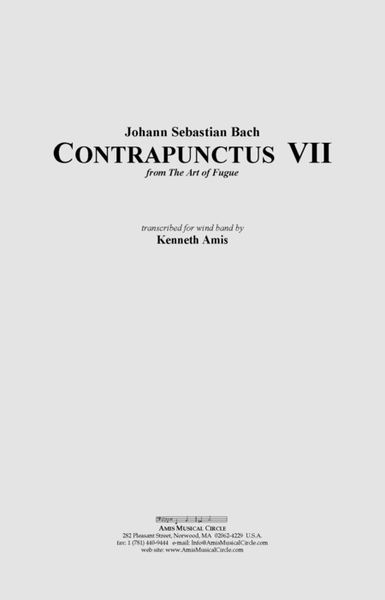 Contrapunctus 7 - CONDUCTOR'S SCORE ONLY image number null