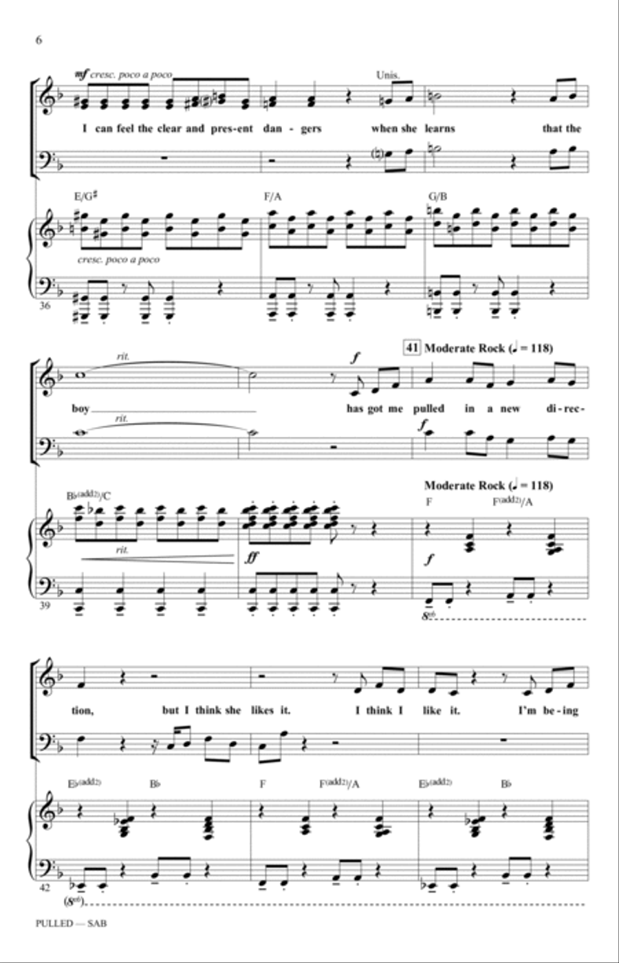 Pulled (from The Addams Family) (arr. Ed Lojeski) 3-Part scores gallery preview page 5