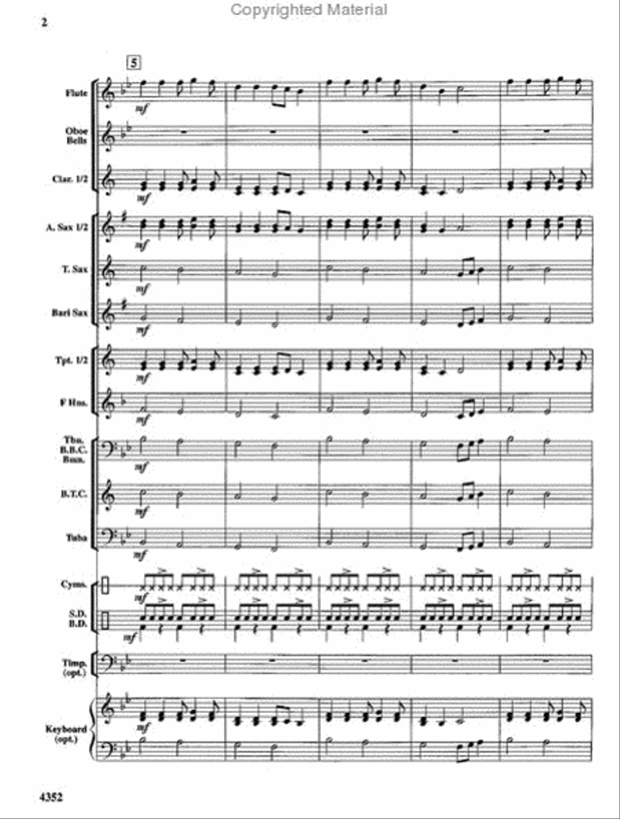 Hometown Hoedown Hometown Hoedown Concert Band scores gallery preview page 3