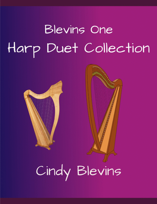 Book cover for Harp Duets, Blevins One (10 duets)