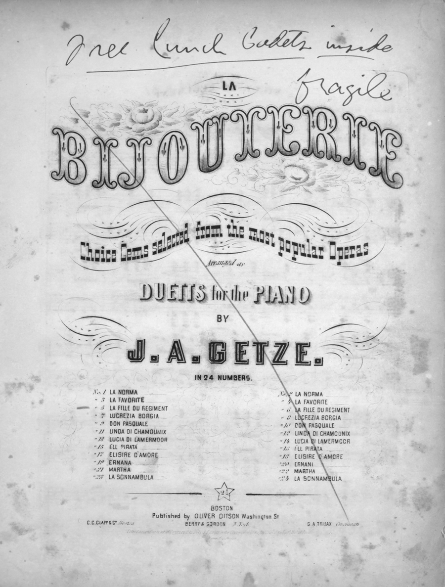 La Bijouterie. Choice Gems Selected From the Most Popular Operas