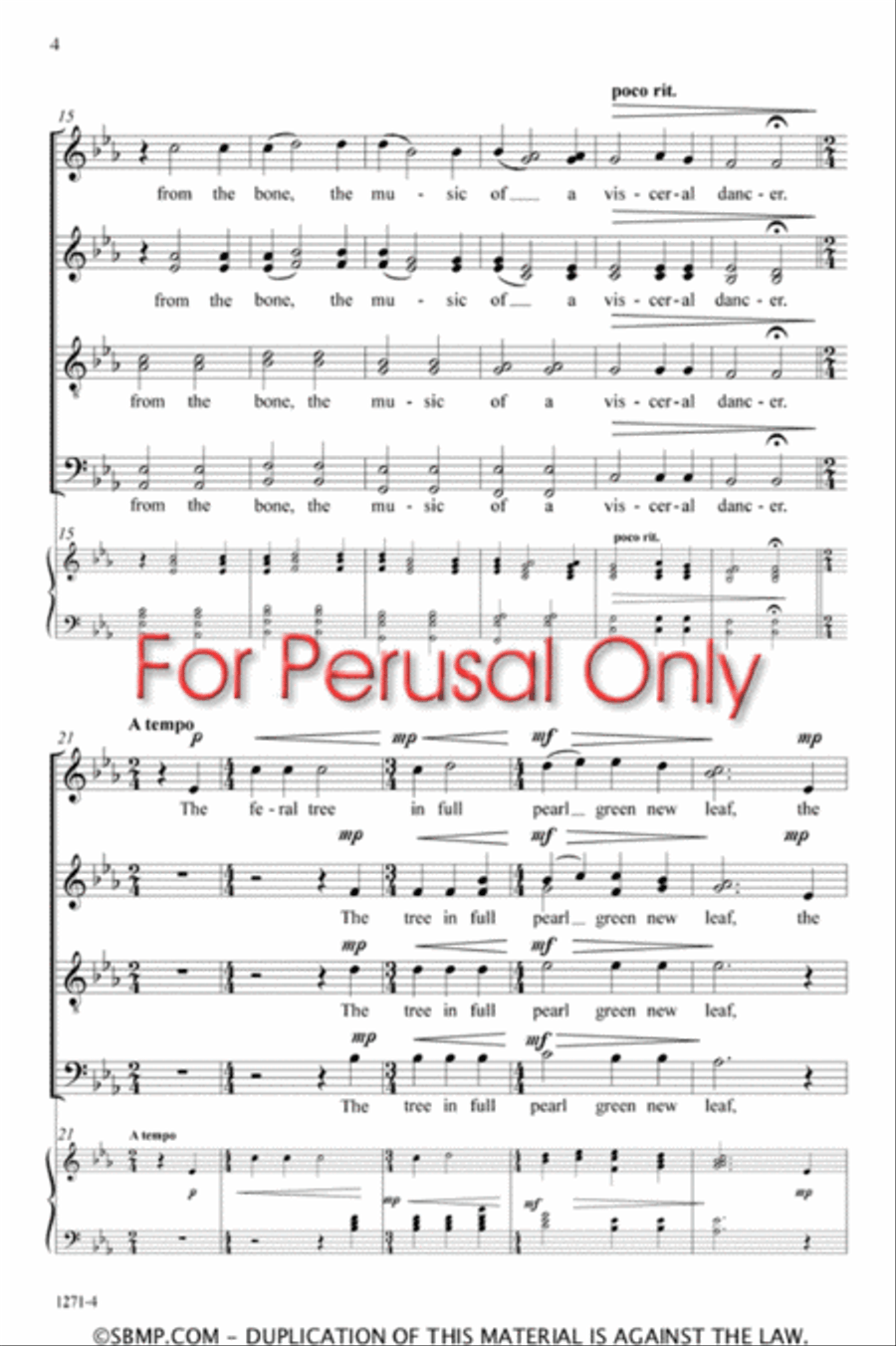 Child of Song - SATB divisi Octavo Divisi scores gallery preview page 3