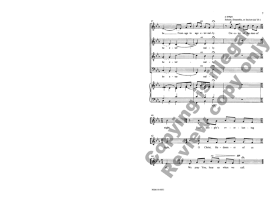 Advent Supplication Advent Supplication 4-Part scores gallery preview page 6