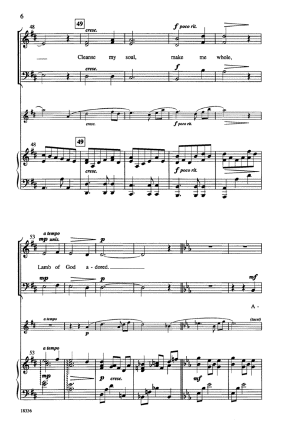 Feed Me, Lord 3-Part scores gallery preview page 6