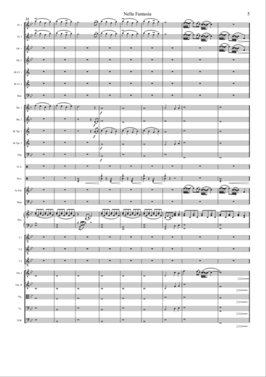 Nella Fantasia Full Orchestra scores gallery preview page 6