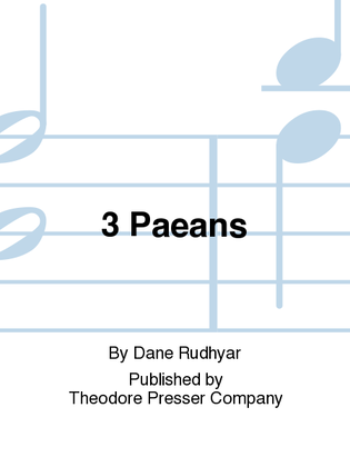 Book cover for Three Paeans