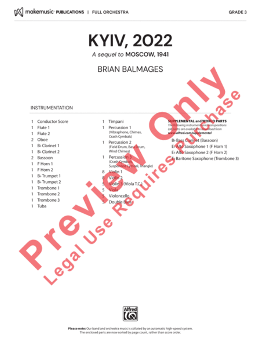 Kyiv, 2022 Full Orchestra scores gallery preview page 2