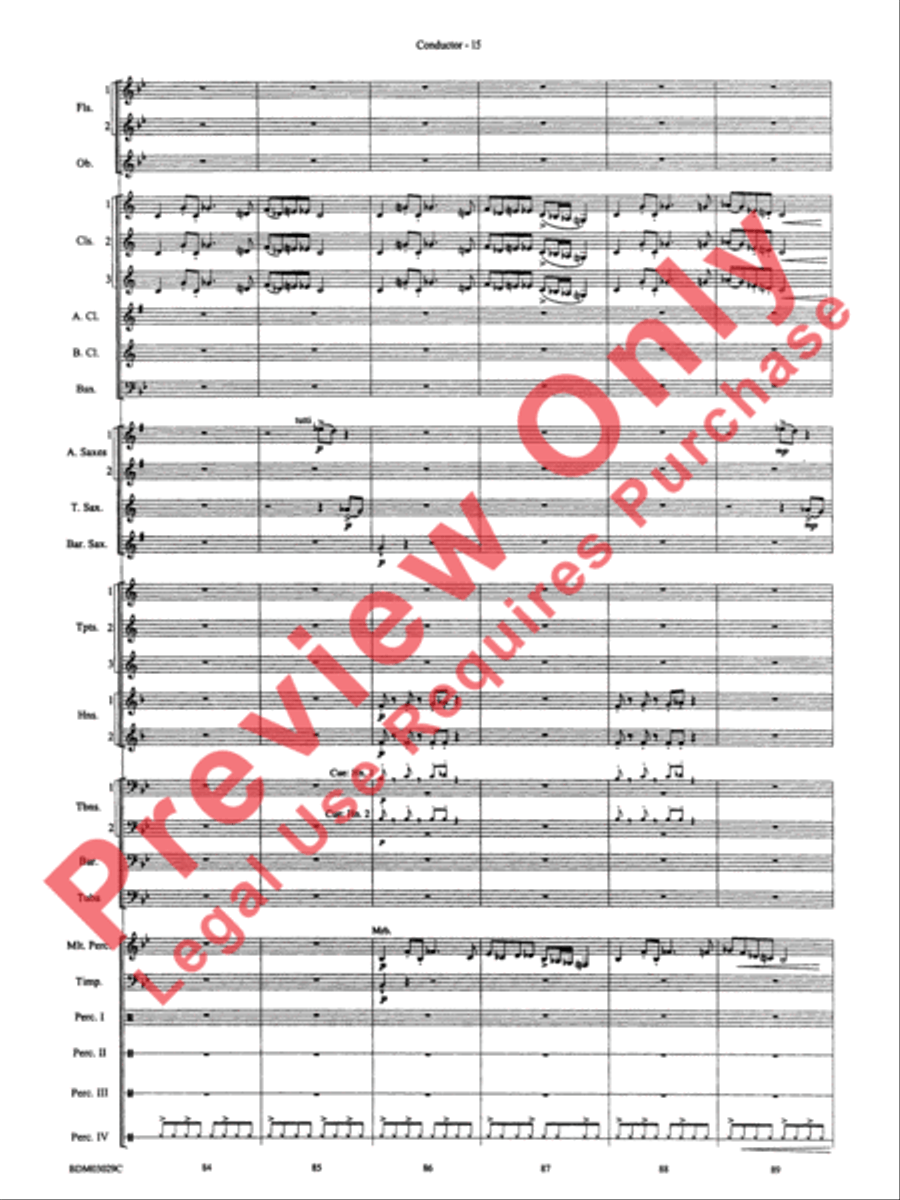The Last Battle Concert Band scores gallery preview page 18