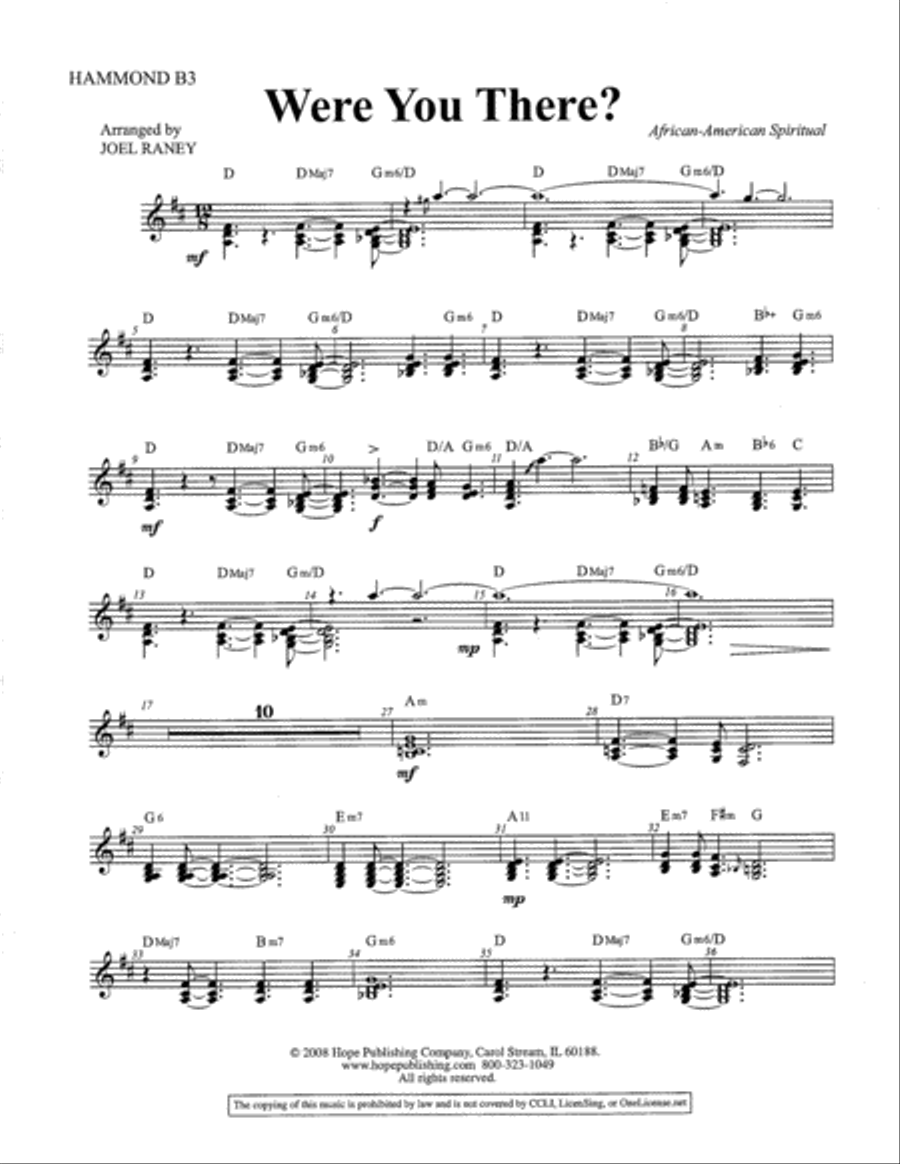 Were You There? Set of Parts scores gallery preview page 6