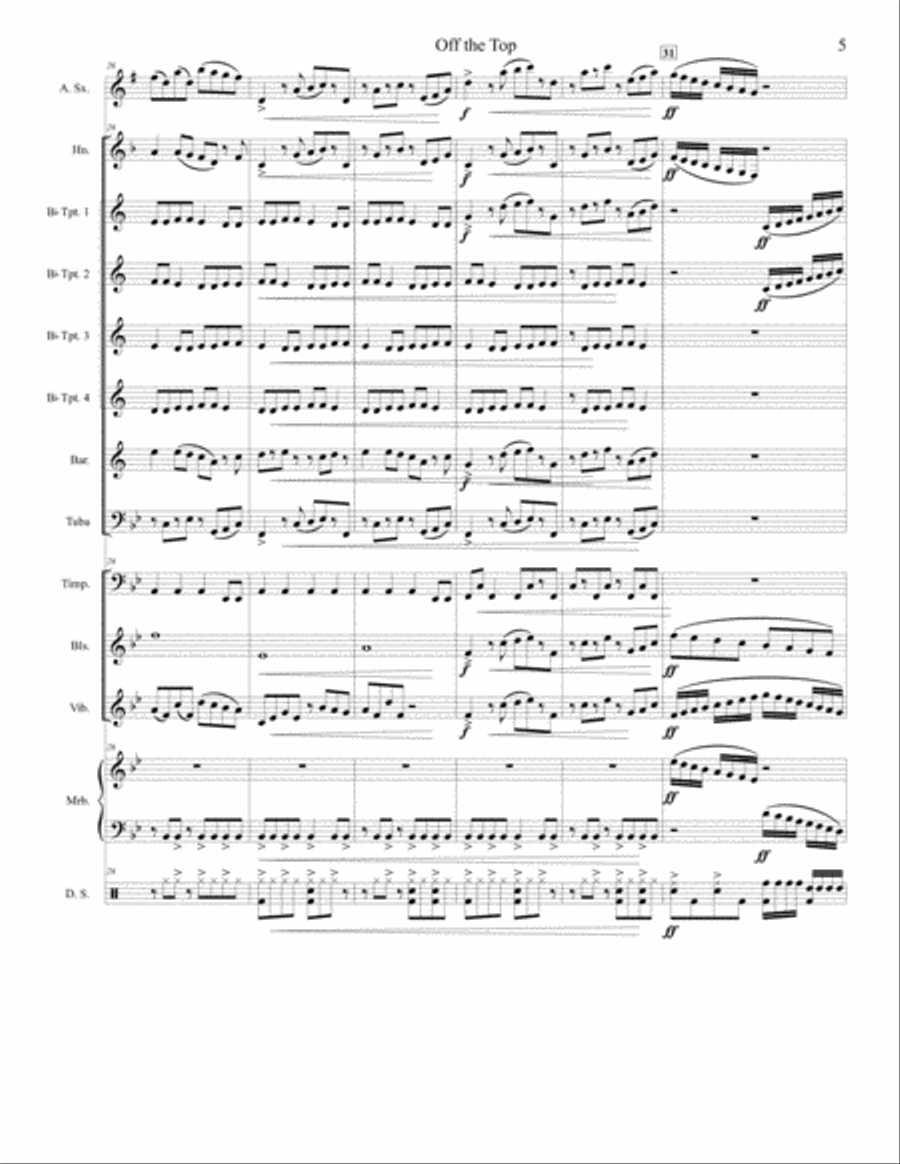 Off the Top Large Ensemble scores gallery preview page 5